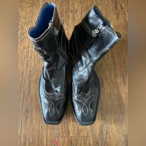 Mark Nason Rock never dies Italy cowboy leather boots 12